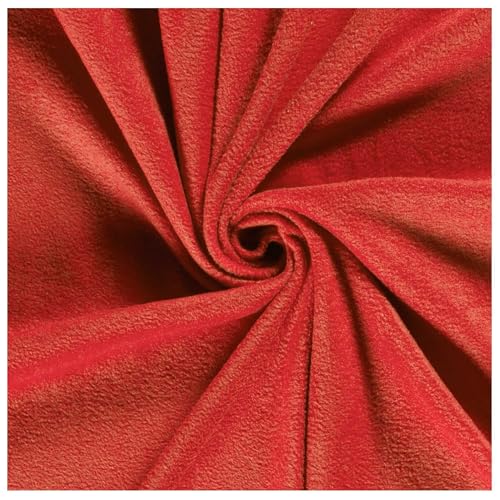 Fleecestoff Vliesstoff Fleece Stoff 50 Farben Zuschnitt ab 0,5m Meterware am Stück, Farbe:erdbeerrot Fleecestoff Vliesstoff Fleece Stoff 50 Farben Zuschnitt ab 0,5m Meterware am Stück, Farbe:erdbeerrot von maDDma