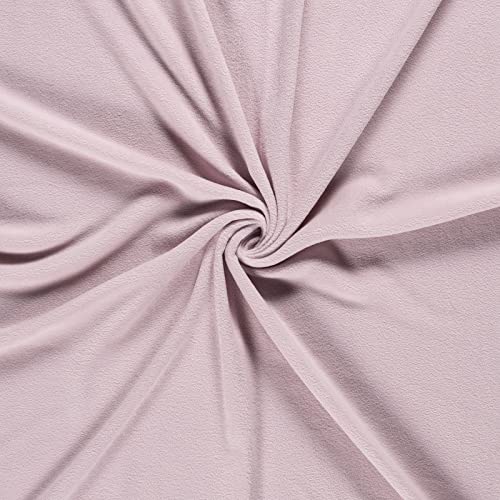 Fleecestoff Vliesstoff Fleece Stoff 50 Farben Zuschnitt ab 0,5m Meterware am Stück, Farbe:altrosa von maDDma