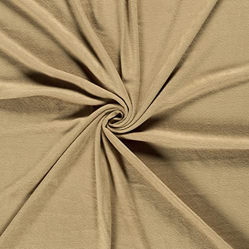 Fleecestoff Vliesstoff Fleece Stoff 50 Farben Zuschnitt ab 0,5m Meterware am Stück, Farbe:beige Fleecestoff Vliesstoff Fleece Stoff 50 Farben Zuschnitt ab 0,5m Meterware am Stück, Farbe:beige von maDDma