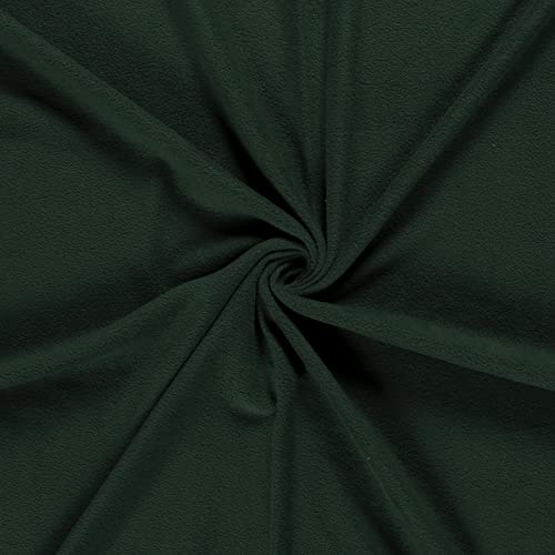 Fleecestoff Vliesstoff Fleece Stoff 50 Farben Zuschnitt ab 0,5m Meterware am Stück, Farbe:dunkelgrün Fleecestoff Vliesstoff Fleece Stoff 50 Farben Zuschnitt ab 0,5m Meterware am Stück, Farbe:dunkelgrün von maDDma