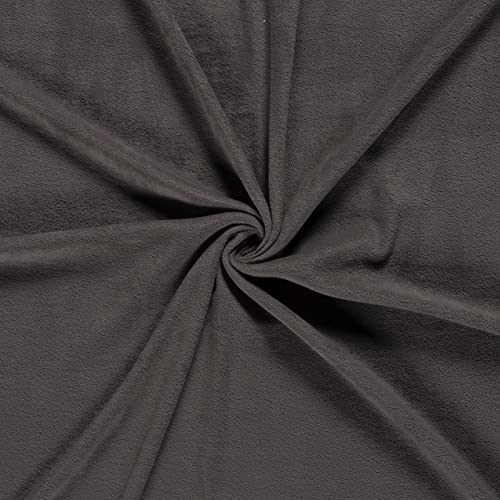 Fleecestoff Vliesstoff Fleece Stoff 50 Farben Zuschnitt ab 0,5m Meterware am Stück, Farbe:grau Fleecestoff Vliesstoff Fleece Stoff 50 Farben Zuschnitt ab 0,5m Meterware am Stück, Farbe:grau von maDDma