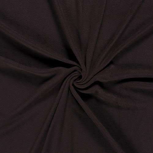Fleecestoff Vliesstoff Fleece Stoff 50 Farben Zuschnitt ab 0,5m Meterware am Stück, Farbe:schokobraun Fleecestoff Vliesstoff Fleece Stoff 50 Farben Zuschnitt ab 0,5m Meterware am Stück, Farbe:schokobraun von maDDma