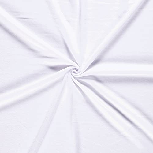 Fleecestoff Vliesstoff Fleece Stoff 50 Farben Zuschnitt ab 0,5m Meterware am Stück, Farbe:weiß Fleecestoff Vliesstoff Fleece Stoff 50 Farben Zuschnitt ab 0,5m Meterware am Stück, Farbe:weiß von maDDma