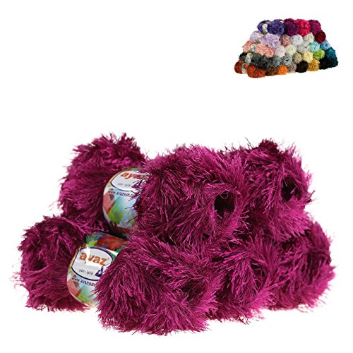 Fransen-Strickgarn Yumos 5 Knäuel je 150m/100g Strickgarn Wolle Strickwolle, Nadelstärke 4-5, Häkelnadel 3, Farbe:1165 magenta Fransen-Strickgarn Yumos 5 Knäuel je 150m/100g Strickgarn Wolle Strickwolle, Nadelstärke 4-5, Häkelnadel 3, Farbe:1165 magenta von maDDma
