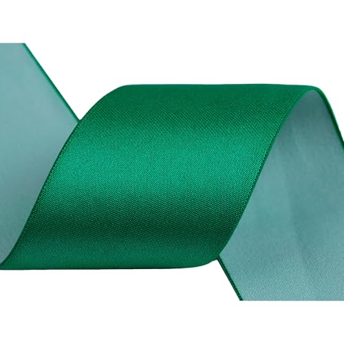 Glanz-Satin Gummiband 2m x 5cm Gummilitze 50mm f. Gürtel Kleider Blusen, Farbe:grün Glanz-Satin Gummiband 2m x 5cm Gummilitze 50mm f. Gürtel Kleider Blusen, Farbe:grün von maDDma