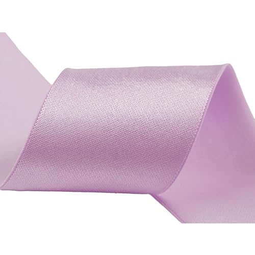 Glanz-Satin Gummiband 2m x 5cm Gummilitze 50mm f. Gürtel Kleider Blusen, Farbe:hortensie von maDDma