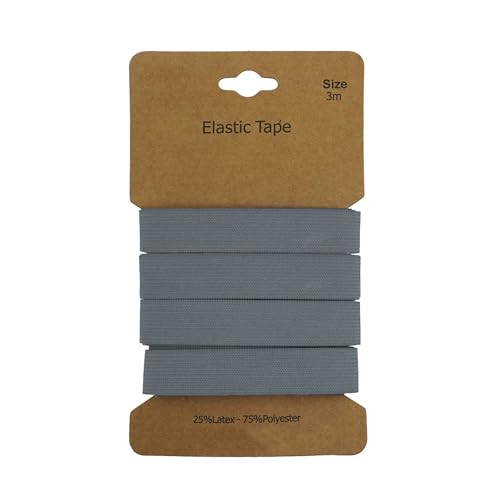 Gummiband 3m x 15mm Gummilitze Gummi elastisches Band Flachgummi Farbwahl, Farbe:graublau Gummiband 3m x 15mm Gummilitze Gummi elastisches Band Flachgummi Farbwahl, Farbe:graublau von maDDma