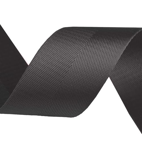 Gurtband Polyester glänzend 3m x 50mm PES Trägerband Riemen Tragband Farbwahl, Farbe:grau von maDDma
