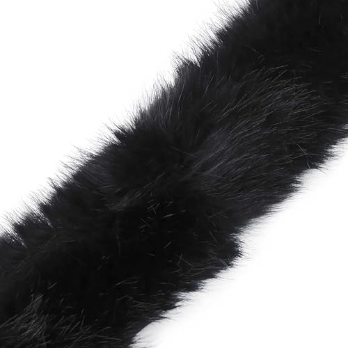 Kunstfell Fellbesatz ab 1m x 9cm Meterware Kunstpelz Fellstrang Fellstoff Fellkragen, Farbe:anthrazit Kunstfell Fellbesatz ab 1m x 9cm Meterware Kunstpelz Fellstrang Fellstoff Fellkragen, Farbe:anthrazit von maDDma