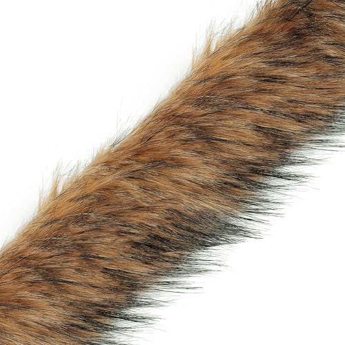 Kunstfell Fellbesatz ab 1m x 9cm Meterware Kunstpelz Fellstrang Fellstoff Fellkragen, Farbe:braun-schwarz Kunstfell Fellbesatz ab 1m x 9cm Meterware Kunstpelz Fellstrang Fellstoff Fellkragen, Farbe:braun-schwarz von maDDma