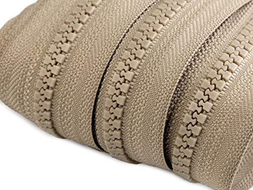 Kunststoff-Reißverschluss 10m endlos Profil 5mm, Farbwahl - Profilreißverschluss, Farbe:308 sand Kunststoff-Reißverschluss 10m endlos Profil 5mm, Farbwahl - Profilreißverschluss, Farbe:308 sand von maDDma