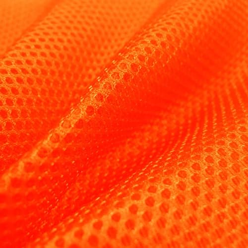 Meshgewebe 3D Air-Mesh Distanzgewebe ab 1m Netzgewebe Netzfutter Futterstoff Farbwahl, Farbe:neonorange von maDDma