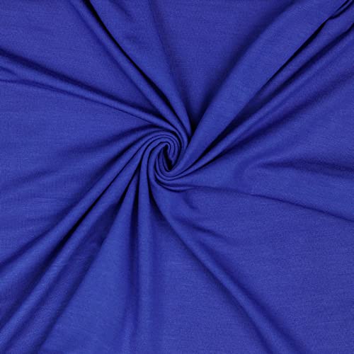 Modal-Jersey Modalstoff 27 Farben 0,5x1,45m Jerseystoff Tencel(TM) Modal Oeko-Tex zertifiziert, Farbe:blau von maDDma