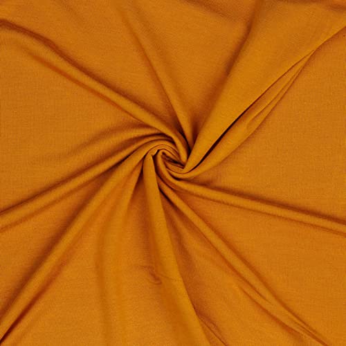 Modal-Jersey Modalstoff 24 Farben 0,5x1,45m Jerseystoff Tencel(TM) Modal OEKO-TEX zertifiziert, Farbe:orange von maDDma
