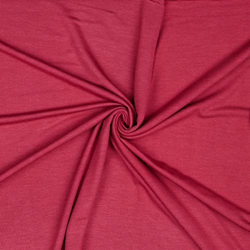 Modal-Jersey Modalstoff 27 Farben 0,5x1,45m Jerseystoff Tencel(TM) Modal Oeko-Tex zertifiziert, Farbe:fuchsia von maDDma