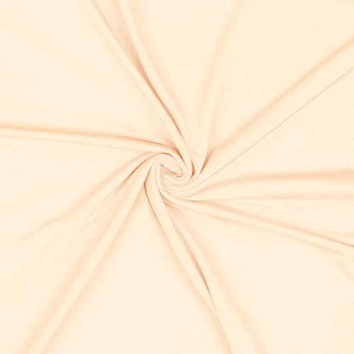 Modal-Jersey Modalstoff 27 Farben 0,5x1,45m Jerseystoff Tencel(TM) Modal Oeko-Tex zertifiziert, Farbe:hellbeige von maDDma