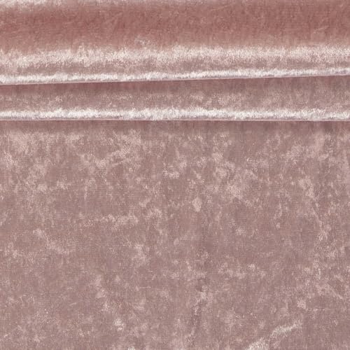 Pannesamt Samt-Stoff ab 0,5m Velvet Dekostoff Kostümstoff Panné Samt glänzend Farbwahl, Farbe:15-2705 altrosa Pannesamt Samt-Stoff ab 0,5m Velvet Dekostoff Kostümstoff Panné Samt glänzend Farbwahl, Farbe:15-2705 altrosa von maDDma