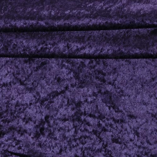 Pannesamt Samt-Stoff ab 0,5m Velvet Dekostoff Kostümstoff Panné Samt glänzend Farbwahl, Farbe:19-3542 lila Pannesamt Samt-Stoff ab 0,5m Velvet Dekostoff Kostümstoff Panné Samt glänzend Farbwahl, Farbe:19-3542 lila von maDDma