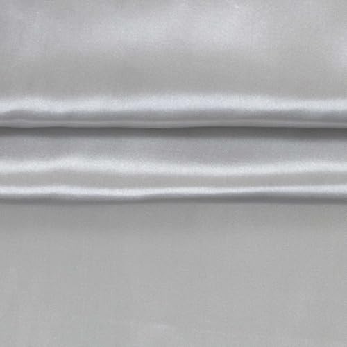 Polyester-Satin Satin ab 1m x 1,5m Polyesterstoff 140 g/m² Kostümstoff Modestoff Farbwahl, Farbe:14-5002 silbergrau Polyester-Satin Satin ab 1m x 1,5m Polyesterstoff 140 g/m² Kostümstoff Modestoff Farbwahl, Farbe:14-5002 silbergrau von maDDma