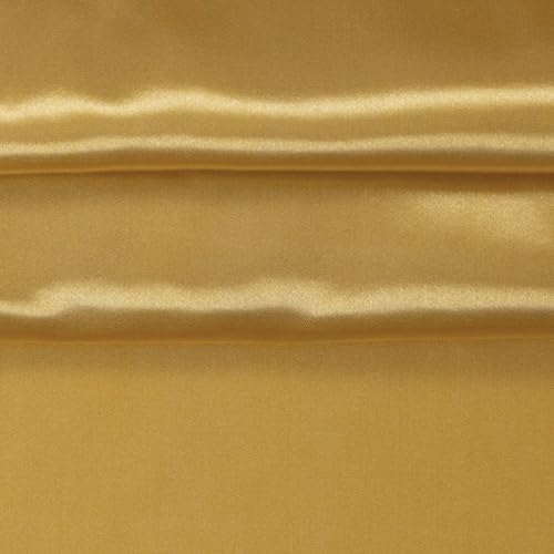 Polyester-Satin Satin ab 1m x 1,5m Polyesterstoff 140 g/m² Kostümstoff Modestoff Farbwahl, Farbe:16-0836 gold Polyester-Satin Satin ab 1m x 1,5m Polyesterstoff 140 g/m² Kostümstoff Modestoff Farbwahl, Farbe:16-0836 gold von maDDma