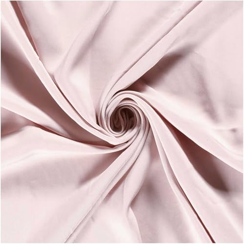 Popeline Viskose-Stoff (Bambus) uni Sommerstoff Zuschnitt ab 0,5m Oeko-Tex, Farbe:012 - rosa von maDDma