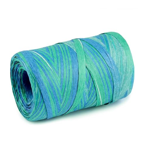 Raffia Papierschnur multicolor 80m Geschenkband Bastelschnur Dekoband Papierband, Farbe:mehrfarbig 5 von maDDma