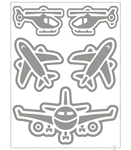 Reflektierendes Bügelbild für bessere Sichtbarkeit ca. 15x10cm Applikation Reflektor Aufbügler, Motiv:Flugzeug von maDDma