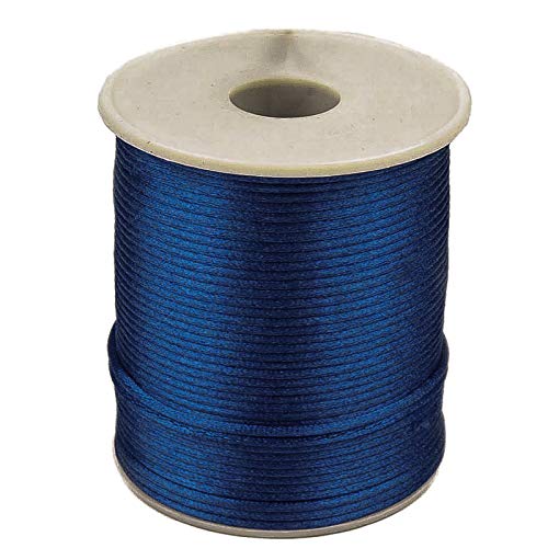 Satin-Schnur 90m x 2mm Satinkordel Schmuck-Kordel -Schnur Kumihimo Bänder Nylonschnur, Farbwahl von maDDma