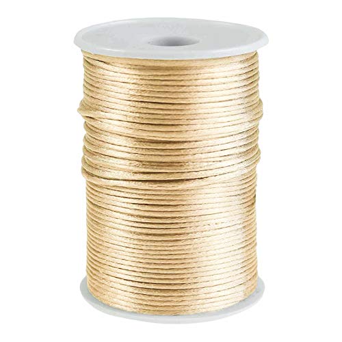 Satin-Schnur 90m x 2mm Satinkordel Schmuck-Kordel -Schnur Kumihimo Bänder Nylonschnur, Farbwahl von maDDma