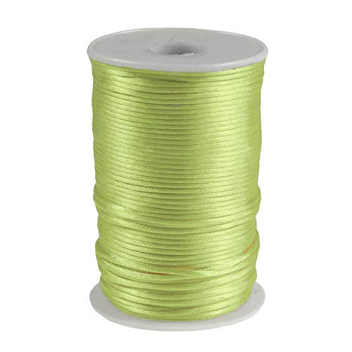 Satin-Schnur 90m x 2mm Satinkordel Schmuck-Kordel -Schnur Kumihimo Bänder Nylonschnur, Farbwahl von maDDma