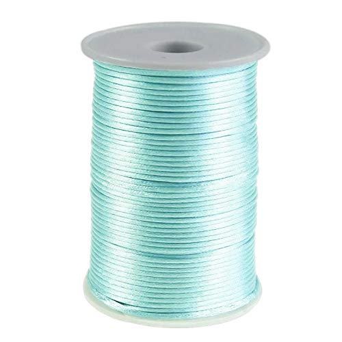 Satin-Schnur 90m x 2mm Satinkordel Schmuck-Kordel -Schnur Kumihimo Bänder Nylonschnur, Farbwahl von maDDma
