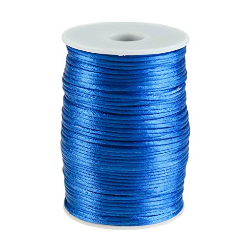 Satin-Schnur 90m x 2mm Satinkordel Schmuck-Kordel -Schnur Kumihimo Bänder Nylonschnur, Farbwahl von maDDma
