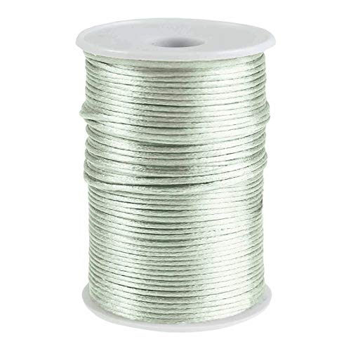 Satin-Schnur 90m x 2mm Satinkordel Schmuck-Kordel -Schnur Kumihimo Bänder Nylonschnur, Farbwahl von maDDma