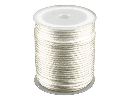 Satin-Schnur 90m x 2mm Satinkordel Schmuck-Kordel -Schnur Kumihimo Bänder Nylonschnur, Farbwahl von maDDma