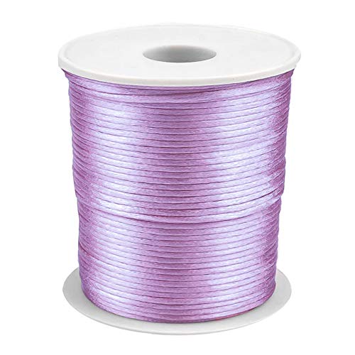 Satin-Schnur 90m x 2mm Satinkordel Schmuck-Kordel -Schnur Kumihimo Bänder Nylonschnur, Farbwahl von maDDma