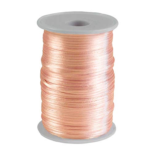 Satin-Schnur 90m x 2mm Satinkordel Schmuck-Kordel -Schnur Kumihimo Bänder Nylonschnur, Farbwahl von maDDma