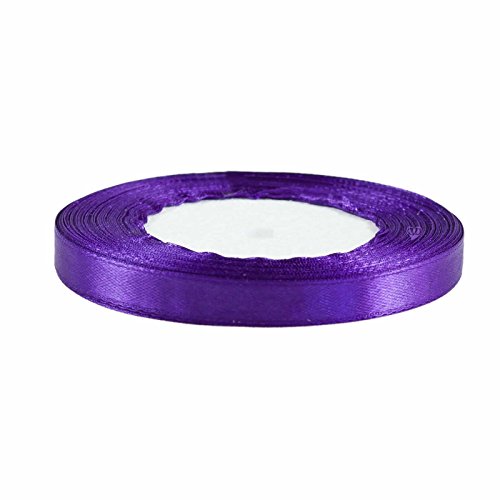 Satinband 10mm x 22,5m Dekoband Geschenkband Schmuckband, Farbe:dunkellila Satinband 10mm x 22,5m Dekoband Geschenkband Schmuckband, Farbe:dunkellila von maDDma