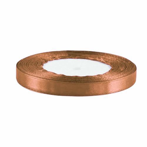 Satinband 10mm x 22,5m Dekoband Geschenkband Schmuckband, Farbe:rehbraun Satinband 10mm x 22,5m Dekoband Geschenkband Schmuckband, Farbe:rehbraun von maDDma