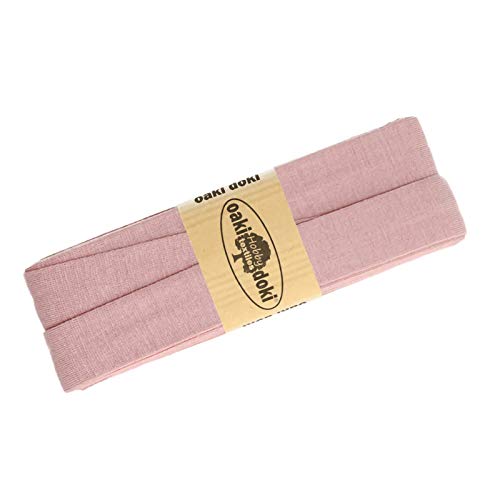 Schrägband Jersey 3m Breite 20mm Oaki Doki Tricot de Luxe Einfassband elastisch über 80 Farben, Farbe:altrosa hell Schrägband Jersey 3m Breite 20mm Oaki Doki Tricot de Luxe Einfassband elastisch über 80 Farben, Farbe:altrosa hell von maDDma