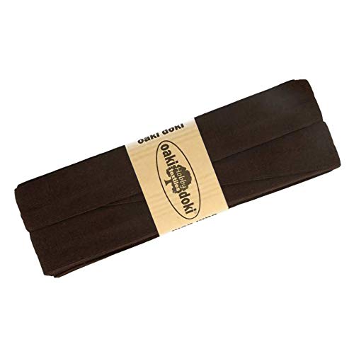 Schrägband Jersey 3m Breite 20mm Oaki Doki Tricot de Luxe Einfassband elastisch über 80 Farben, Farbe:braungrau Schrägband Jersey 3m Breite 20mm Oaki Doki Tricot de Luxe Einfassband elastisch über 80 Farben, Farbe:braungrau von maDDma