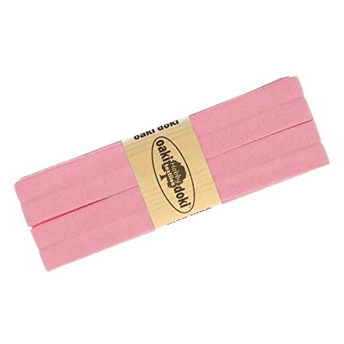 Schrägband Jersey 3m Breite 20mm Oaki Doki Tricot de Luxe Einfassband elastisch über 80 Farben, Farbe:bubblegum Schrägband Jersey 3m Breite 20mm Oaki Doki Tricot de Luxe Einfassband elastisch über 80 Farben, Farbe:bubblegum von maDDma