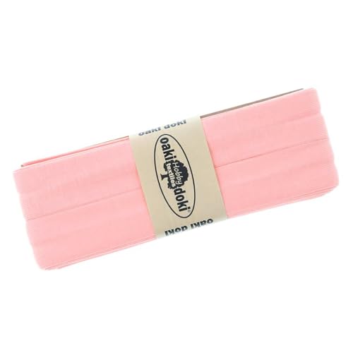 Schrägband Jersey 3m Breite 20mm Oaki Doki Tricot de Luxe Einfassband elastisch über 80 Farben, Farbe:eisrosa von maDDma