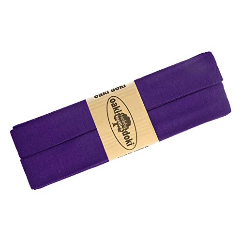 Schrägband Jersey 3m Breite 20mm Oaki Doki Tricot de Luxe Einfassband elastisch über 80 Farben, Farbe:lila Schrägband Jersey 3m Breite 20mm Oaki Doki Tricot de Luxe Einfassband elastisch über 80 Farben, Farbe:lila von maDDma