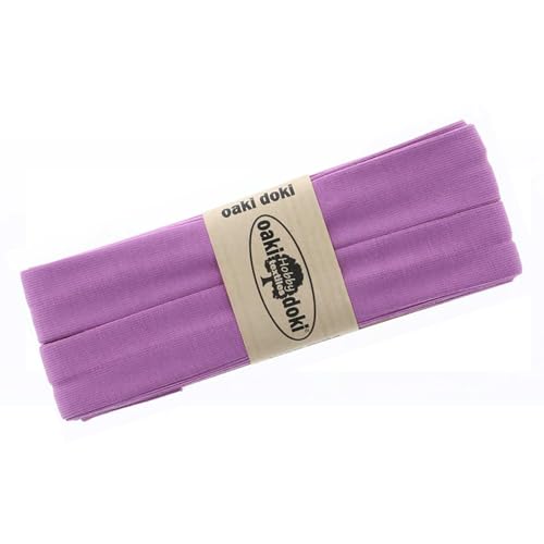 Schrägband Jersey 3m Breite 20mm Oaki Doki Tricot de Luxe Einfassband elastisch über 80 Farben, Farbe:orchidee Schrägband Jersey 3m Breite 20mm Oaki Doki Tricot de Luxe Einfassband elastisch über 80 Farben, Farbe:orchidee von maDDma
