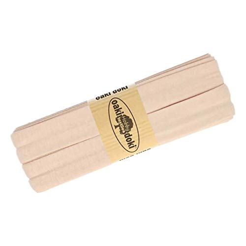 Schrägband Jersey 3m Breite 20mm Oaki Doki Tricot de Luxe Einfassband elastisch über 80 Farben, Farbe:pastellrosa von maDDma