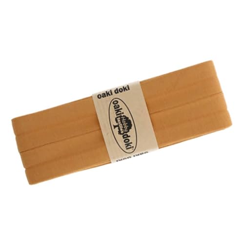 Schrägband Jersey 3m Breite 20mm Oaki Doki Tricot de Luxe Einfassband elastisch über 80 Farben, Farbe:senfbraun Schrägband Jersey 3m Breite 20mm Oaki Doki Tricot de Luxe Einfassband elastisch über 80 Farben, Farbe:senfbraun von maDDma