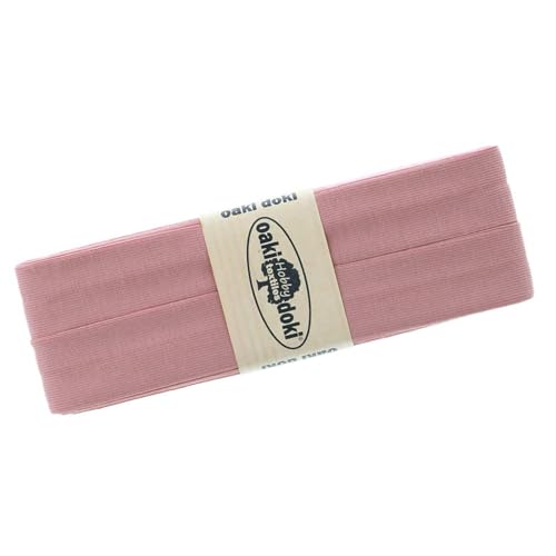Schrägband Jersey 3m Breite 20mm Oaki Doki Tricot de Luxe Einfassband elastisch über 80 Farben, Farbe:silberrosè Schrägband Jersey 3m Breite 20mm Oaki Doki Tricot de Luxe Einfassband elastisch über 80 Farben, Farbe:silberrosè von maDDma