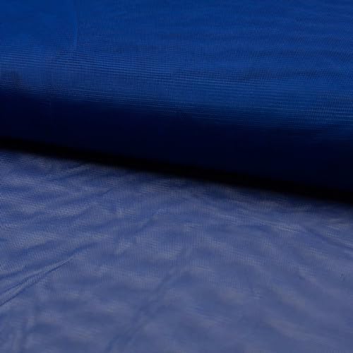 Soft-Tüll Kostümstoff Kleidertüll Fasching Feintüll ab 1 x 1,5 m Farbwahl Meterware, Farbe:königsblau von maDDma