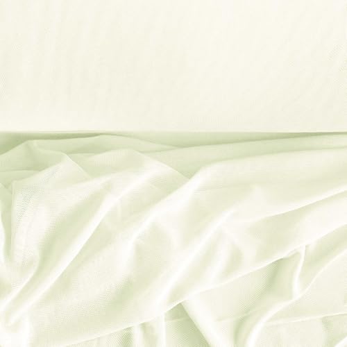 Soft-Tüll elastischer Feintüll Meterware Dessoustüll Kleidertüll Kostümstoff Fasching 17 Farben, Farbe:creme Soft-Tüll elastischer Feintüll Meterware Dessoustüll Kleidertüll Kostümstoff Fasching 17 Farben, Farbe:creme von maDDma