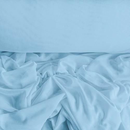 Soft-Tüll elastischer Feintüll Meterware Dessoustüll Kleidertüll Kostümstoff Fasching 17 Farben, Farbe:hellblau Soft-Tüll elastischer Feintüll Meterware Dessoustüll Kleidertüll Kostümstoff Fasching 17 Farben, Farbe:hellblau von maDDma